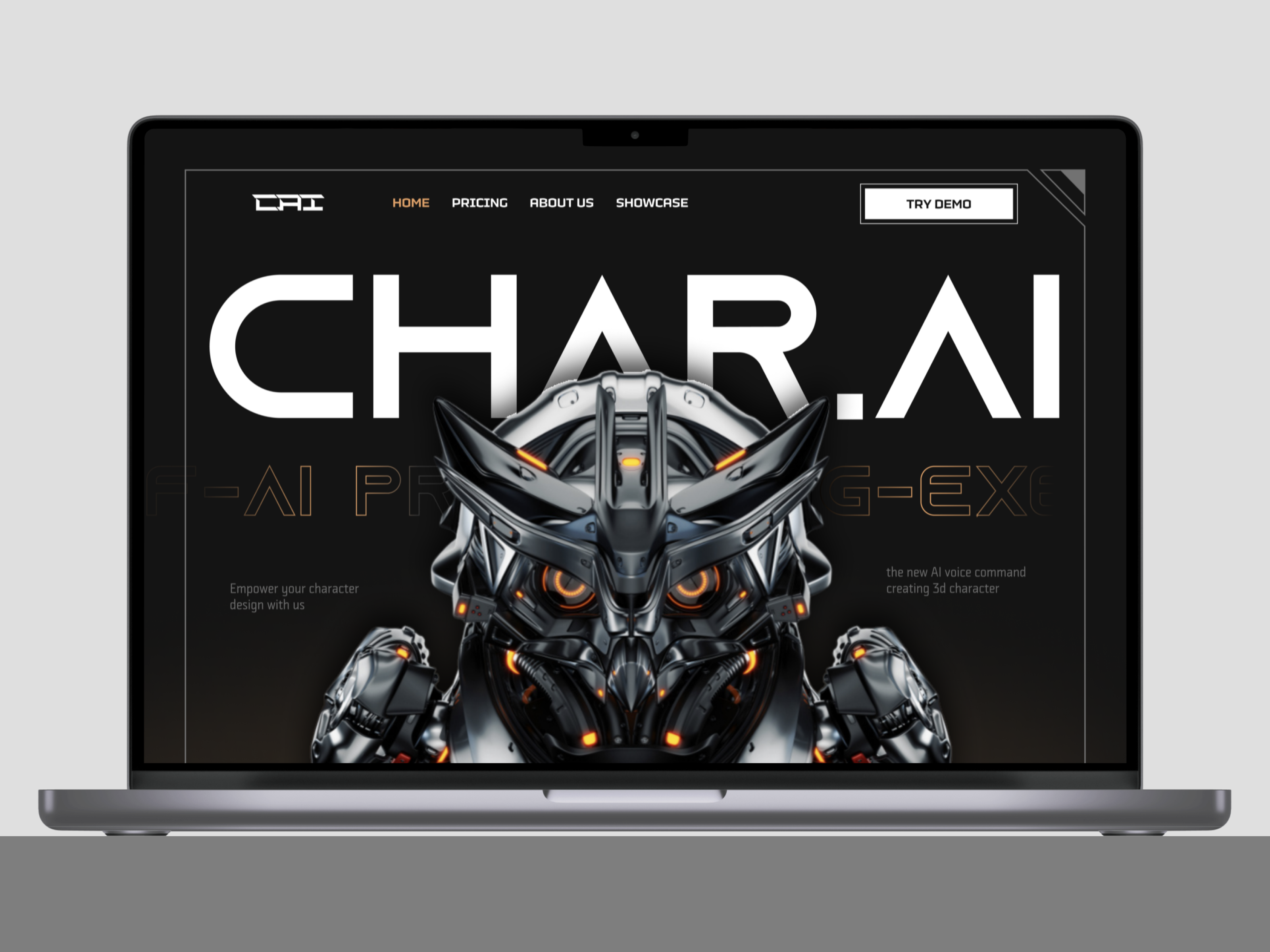 CHAR.AI - AI Character Generator by Adhitya Putra for Hatypo Studio on