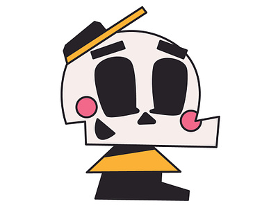 Skully Simple ai art ai as in adobe illustrator boston but im not angry about ai either character character design flat illustration illustrator simple skeleton web3 why let us tag like this