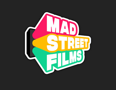 Mad Street Films logo branding design graphic design logo typography