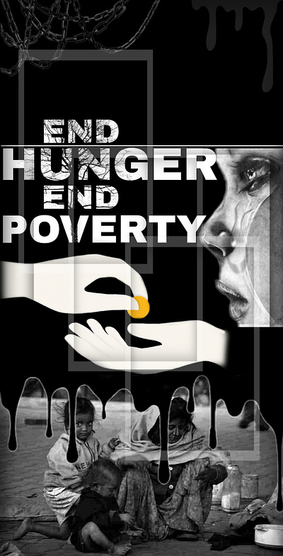 End Poverty! banner graphic design graphics hunger poster poverty