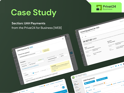 Case Study Privat-24 Business Web bank bank app banking finance privat24 privatbank product design ui ux web web app