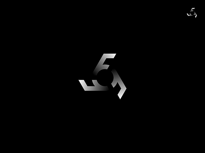 FFF -Logo design 5 cool creative design f five gradient interlocked logo mark metalic minimal shapes simple transforming