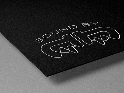 Sound by DB audiowave beat branding clean logo logo design logomark logotype minimal minimalism minimalist mockup modern monogram music sans serif simple studio texture waveform