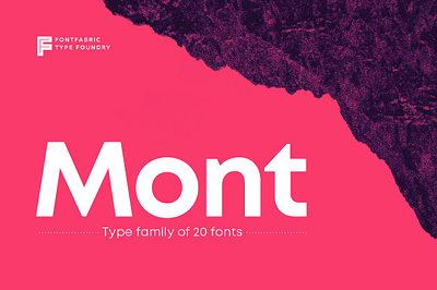 Mont fashionable font