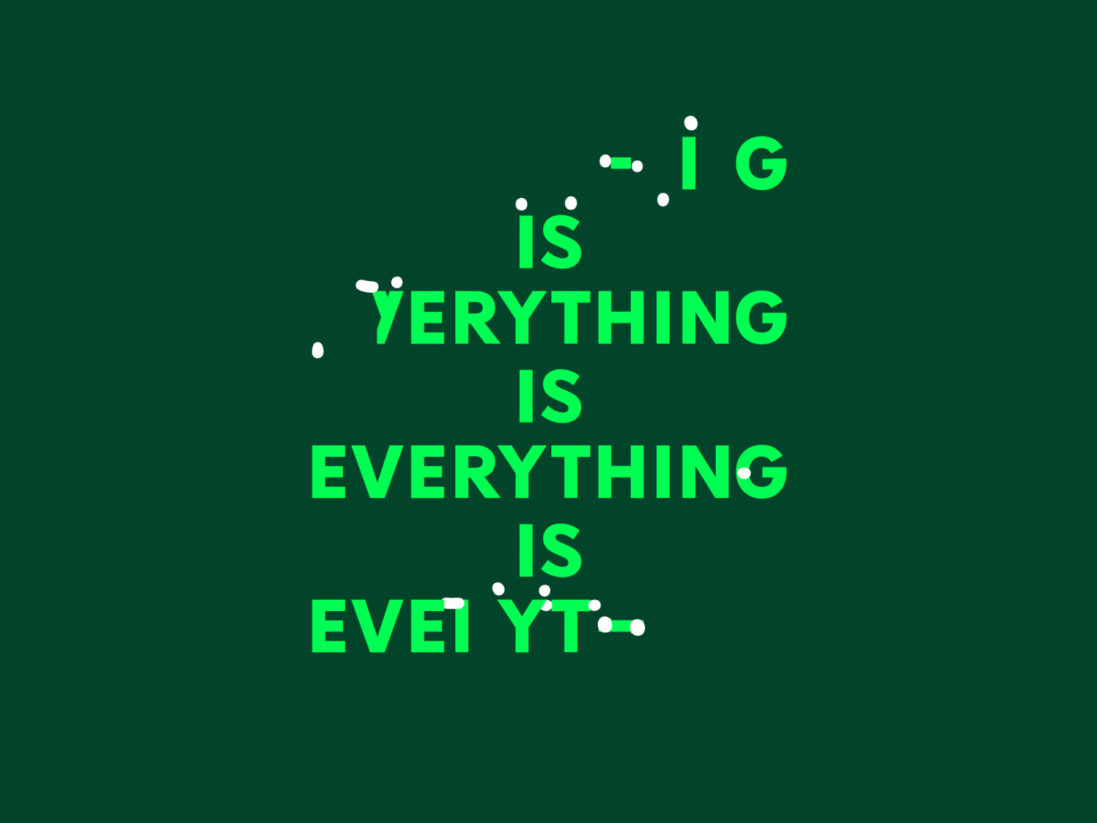 Everything is everything. after effects animated animography everything explodots font type typeface typography
