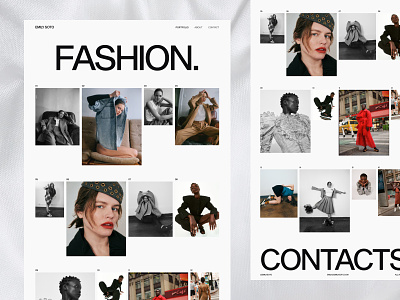 Emily Soto - Personal website redesign artist concept design fashion inspiration landing new new york photo photographer popular portfolio portfolio website typography ui web website