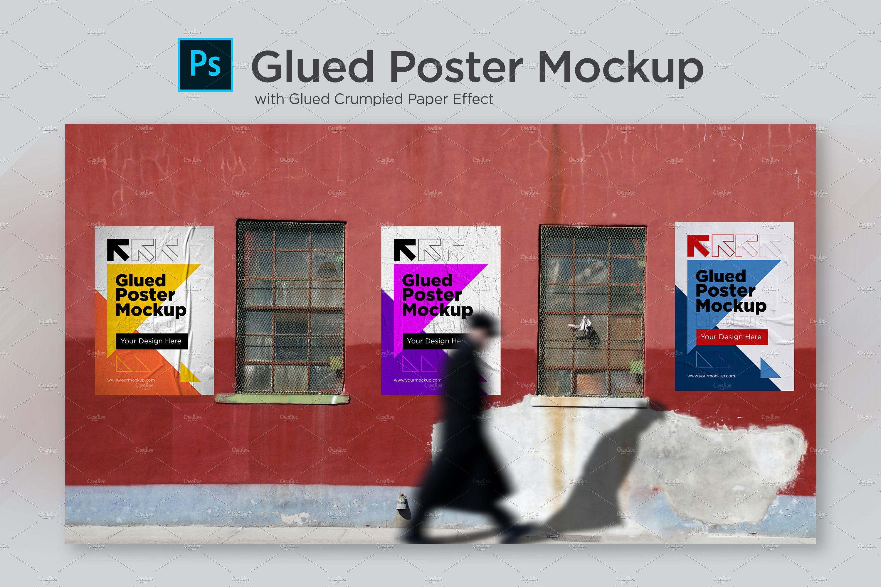 Poster Crumpled Paper Mockup by Shahsoft Production on Dribbble