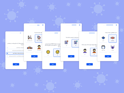 Online health monitoring app covid ui