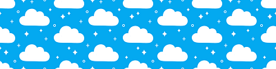 Clouds Pattern childrens clouds design illustration pattern pattern design sky