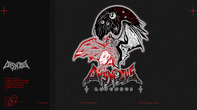 DESMODUS ROTUNDUS CUSTOME LETTER animal art bat blood branding dark design desmodus eyes illustration lettering vampire vector