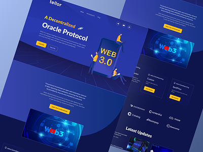 Web3 Landing Page Redesign Concept. blockchain blockchain landing page centralized clean crypto landing page decentralized design ethereum header homepage nft landing page uiux user interface web web3 web3 landing page webdesign website