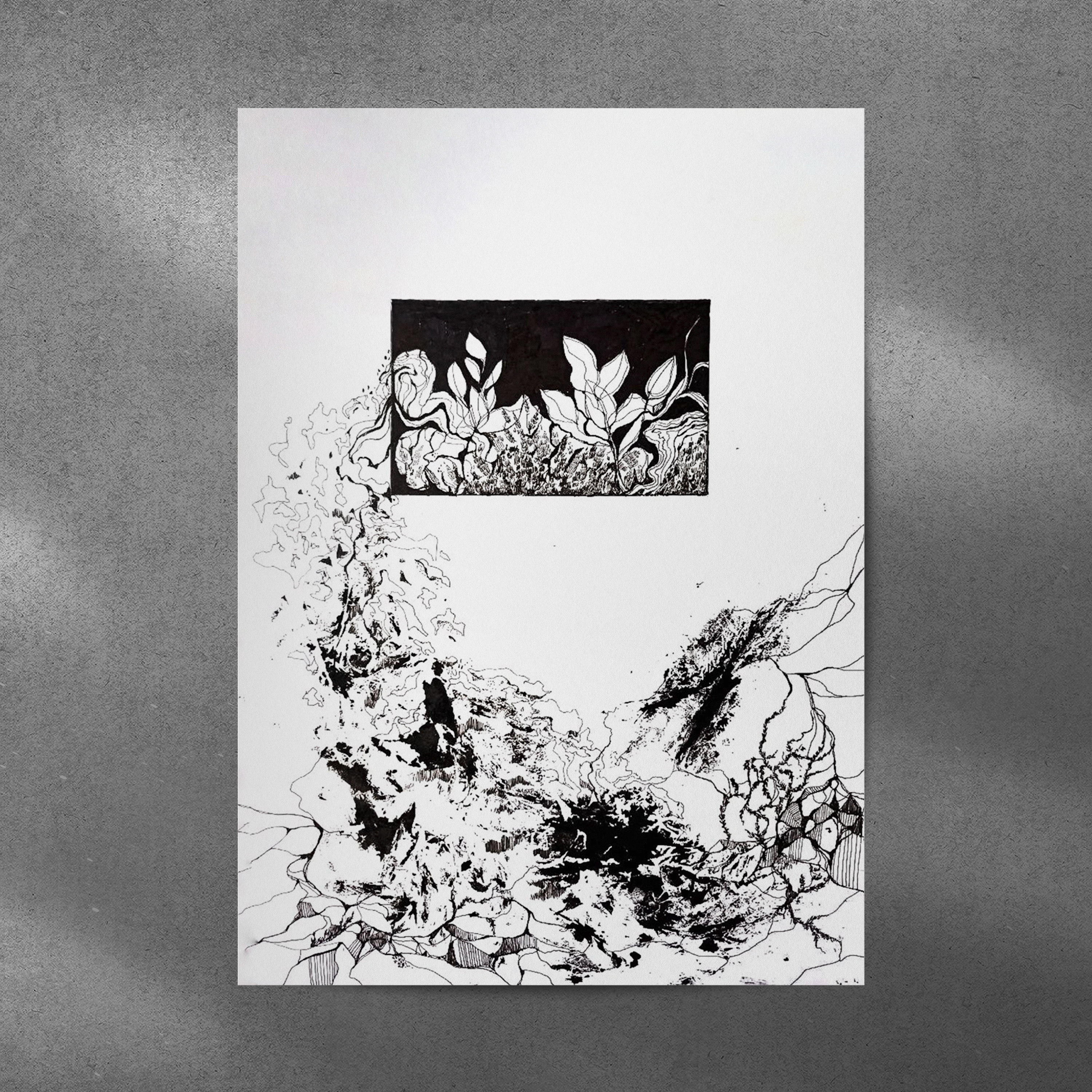 Иллюстрация тушью "Вдох" art artist book design graphic design illustration illustrator ink