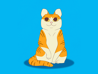 Orange Tabby Cat Illustration animal cat childrens design illustration kidlit