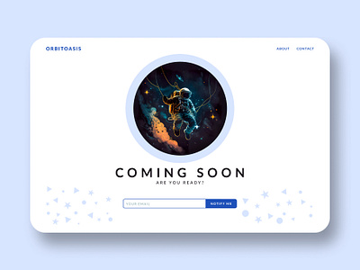 Coming Soon #dailyui #048 app branding coming coming soon dailyui design galaxy graphic design illustration logo satellite space ui ux vector