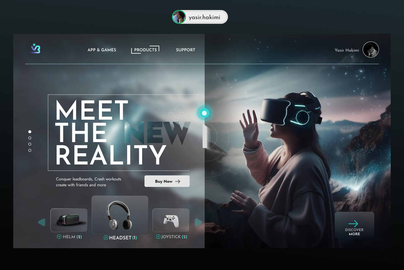 VR UI/UX Design by Yasir Hakimi on Dribbble