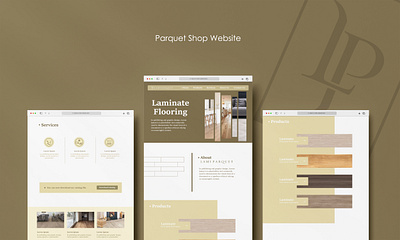 Parquet Shop Website design ui ux web design
