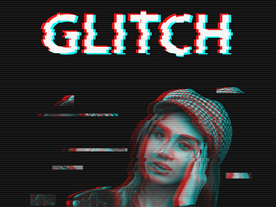 Glitch Poster adobe photoshop glitch