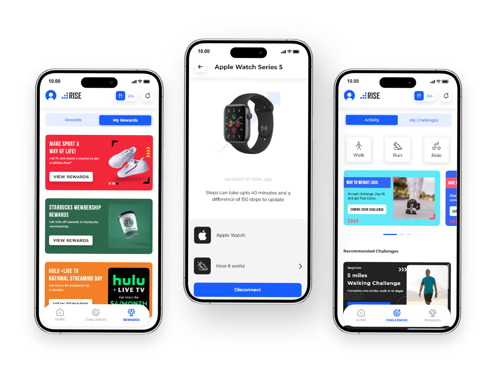 Example of Fitness Mobile App Design