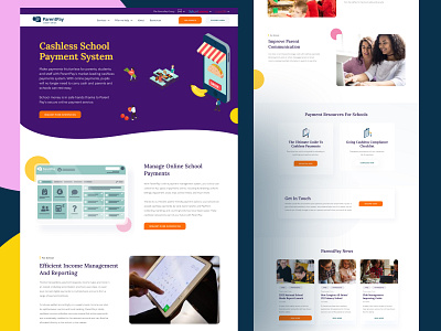 ParentPay Desktop Visual Case Study app designer app ui children education website course app edtech finance finance management fintech homepage interface design interface designer minimal mobile ui money transfer payment payments ui ui design uiux website