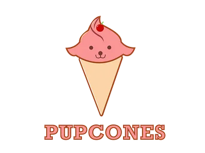 Pupcones-Branding app branding design graphic design illustration logo typography ui ux vector