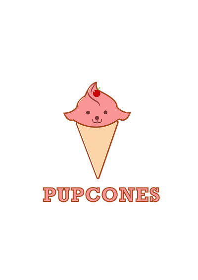 Pupcones-Branding app branding design graphic design illustration logo typography ui ux vector