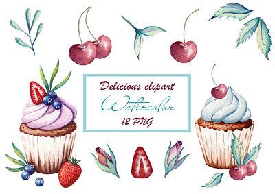 Clipart with cupcake artwork baby shower beauty cartoon cupcake design graphic design illustration transparent background