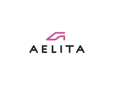 Aelita a branding design graphic design logo shoe shoe boutique vector