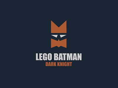 Lego Batman art logo batman batman logo heroes logo kids logo minimal logo design superhero logo