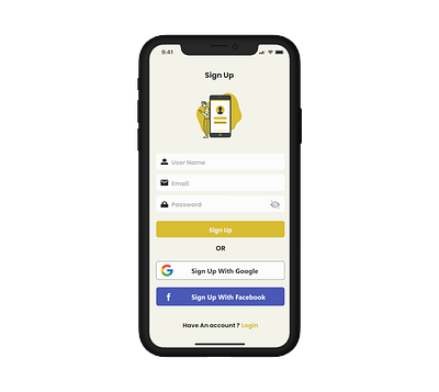 Sign up app dailyui design ui ux