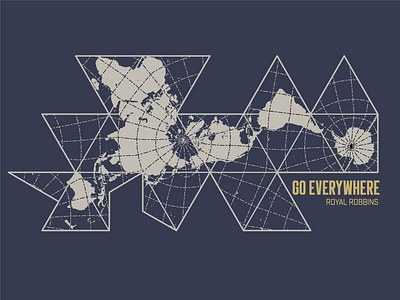 Dymaxion branding earth global globe graphic design illustration outdoor tee tee shirt travel