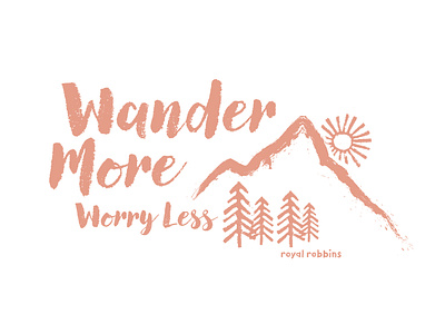 Wander More graphic design illustration outdoor tee tee shirt travel wander