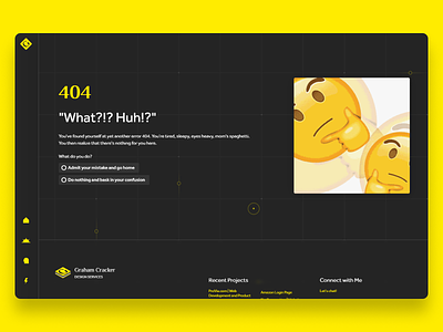 404 Page - Webflow Weekly Challenge 404 404 page interaction design web design webflow website