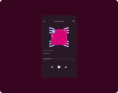 #DailyUI - Day 09 dailyui dark mode music player ui