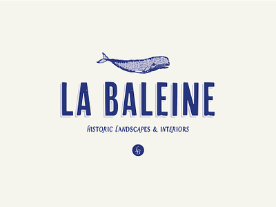 La Baleine branding caribou creative custom type graphic design illustration interior design laura prpich logo vector whale