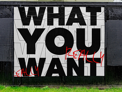What You Really Want | Series Design branding design graphic design poster typography vector