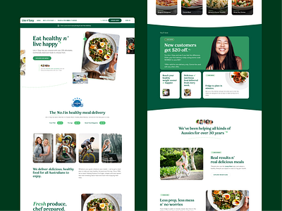 Food Delivery Website Design app branding delivery design dite food food delivery graphic design healthy food illustration landing page logo trends ui ui design ux web