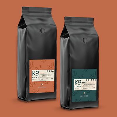 Kọ Cafe Coffee branding design graphic design logo mockup