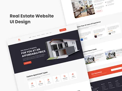 Real Estate Website UI Design agency branding home home for sale house website landignpage property real estate ui ui ux ux design web design website design