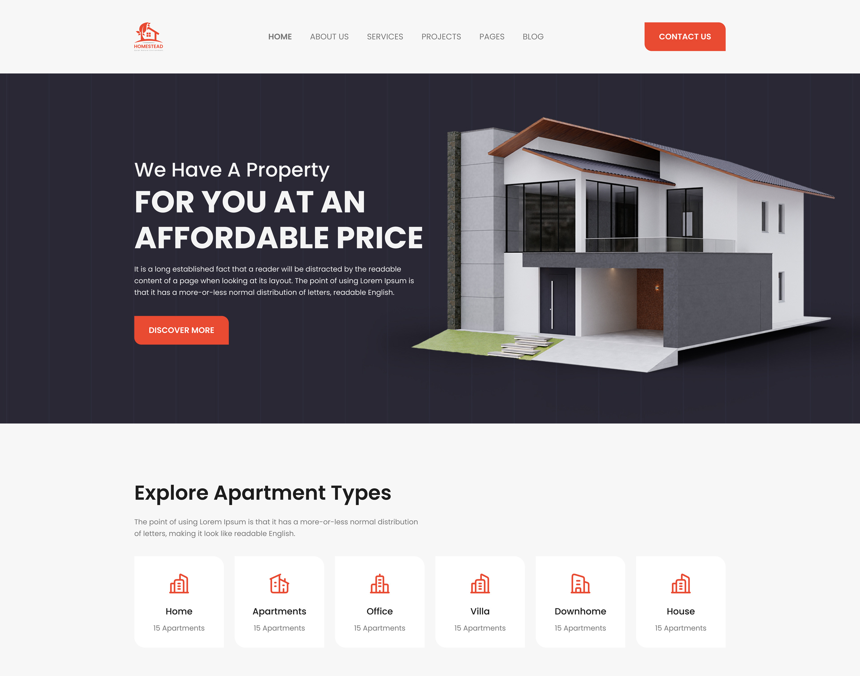 Real Estate site UI Design by Ashraful Tamim on Dribbble