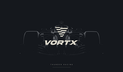 VORTX car logo minimal logo racing company logo racing logo speedd logo thnder racing