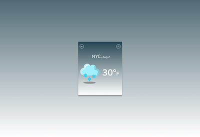 Design: Weather dailyui design smartwatch ui uidesign weather