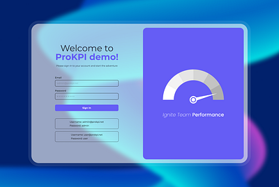 ProKPI LogIn Page Ui Design admin panel admin panel design app best application branding business report dashboard design design food voucher app human centered design illustration mobile app modern dashboard design ui ux design web app