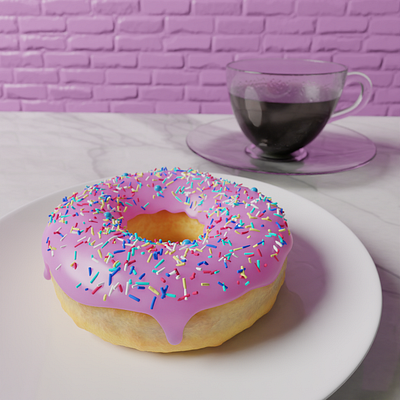 Donut Delight 3d 3d motion design 3d render 3danimation animation branding motion design motion graphics