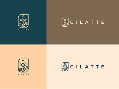 GILATTE LOGO app branding design graphic design logo motion graphics ui