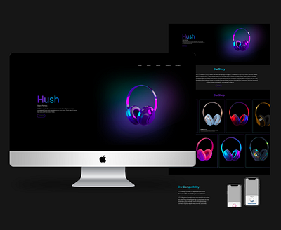 Web Design for Hush branding design graphic design web design web development webdesign