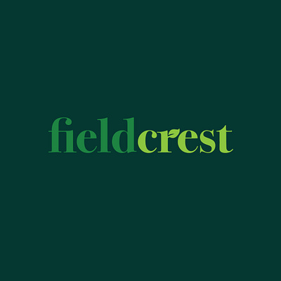 Fieldcrest Logotype branding design graphic design logo typography vector