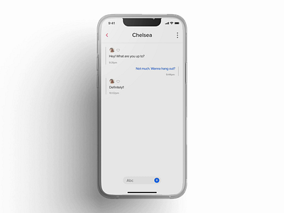 Chat Action Bar Concept animation app concept design mobile product prototype ui ux