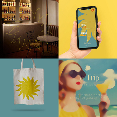 La Trip Club & Social branding design graphic design logo typography ui