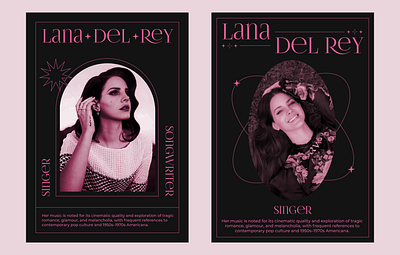 Lana Del Rey Posters graphic design posters