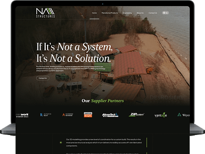 Web Design for NA Structures branding design graphic design illustration logo ui web design web development webdesign